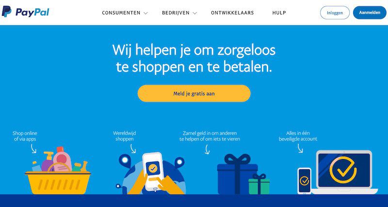 PayPal account aanmaken