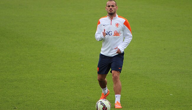 Online gokken op Wesley Sneijder