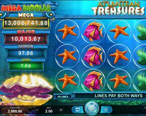 Atlantean Treasures Mega Moolah