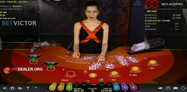 Live blackjack extreme LG