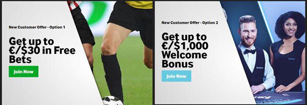 Betway welkomstbonus