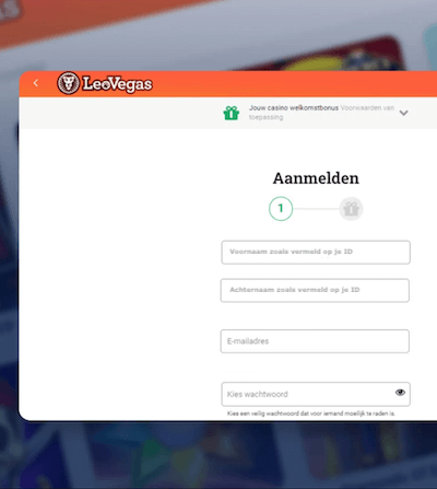 aanmelden leovegas