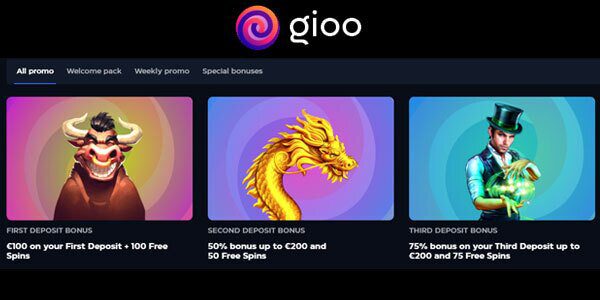 Gioo Casino welkomstbonus