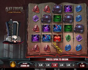 Alice Cooper and the tome of madness online slot