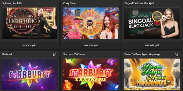 Bingoal casino spellen