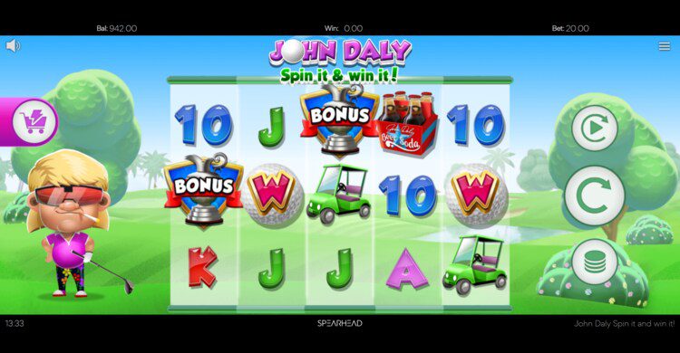  John Daly: Spin It and Win It gokkast van Spearhead Studios
