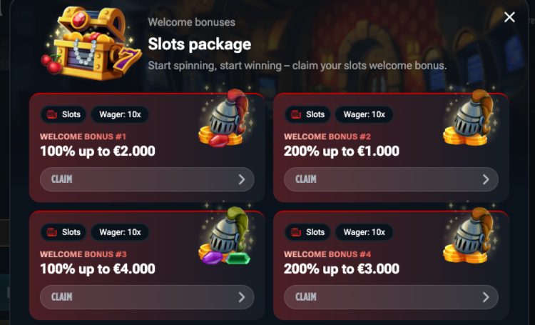 Harry's Casino welkomstbonus