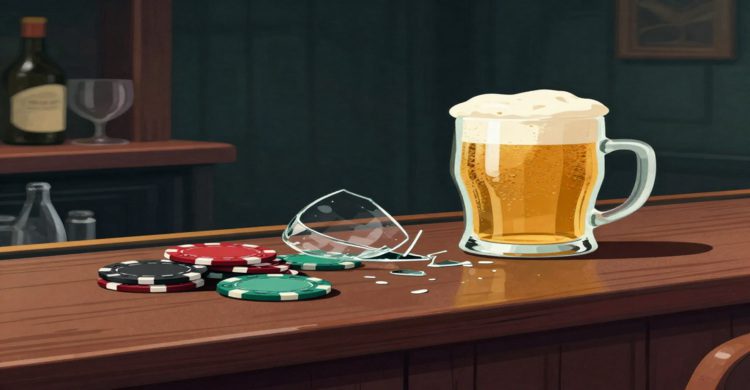 waarom alcohol en gokken geen goede combinatie is