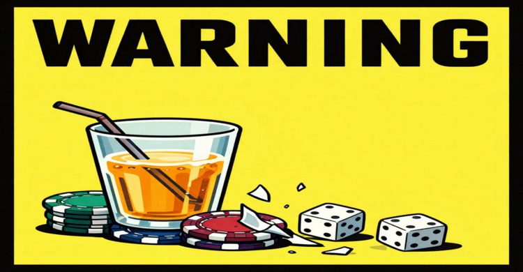 waarom alcohol en gokken geen goede combinatie is