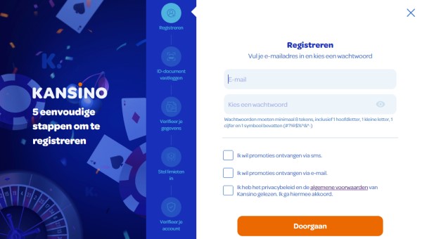 kansino casino registreren