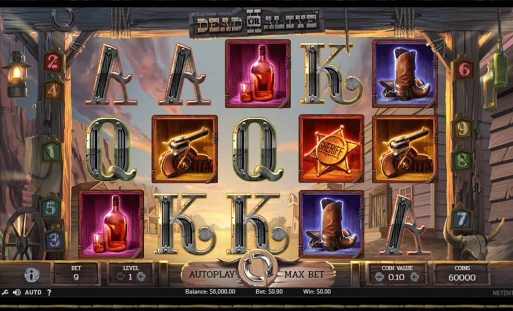 NetEnt popular slot Dead or alive online slot