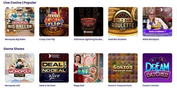 Wildz Casino live spellen