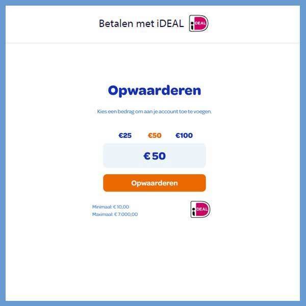 Geld opwaarderen op je casino account met iDeal