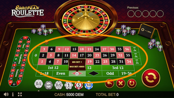 Plaats je online roulette weddenschap