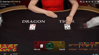 Dragon Tiger open kaarten