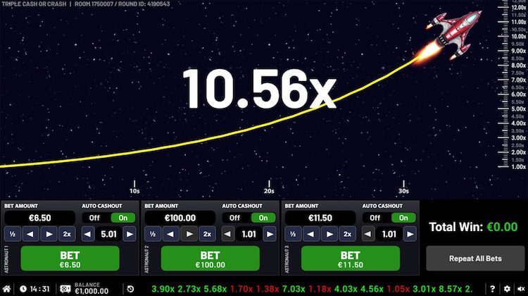 triple cash or crash games