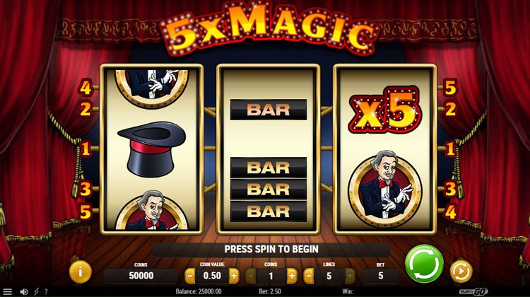 5x Magic online slot