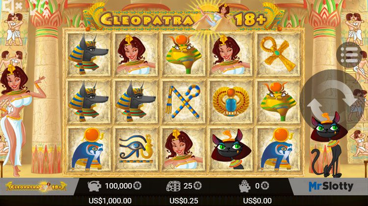 Cleopatra 18+ online slot