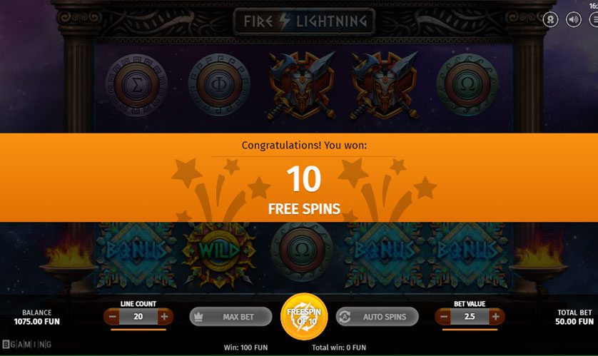 Fire Lightning voor echt geld spelen