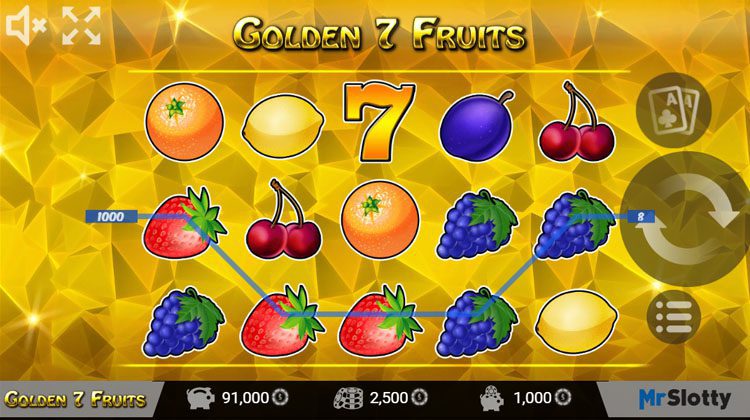 Golden 7 Fruits Mr Slotty