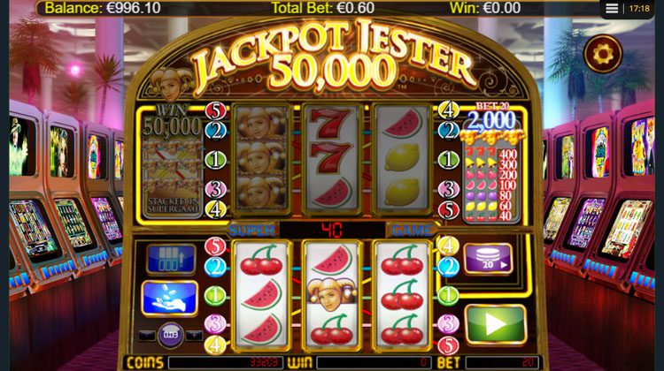 Jackpot Jester 50000 voor echt geld spelen