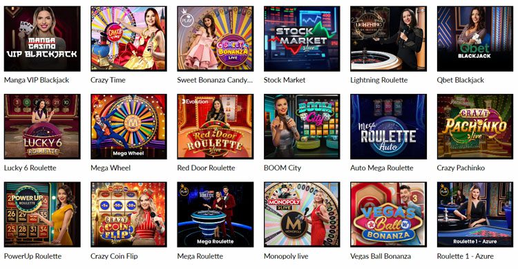 Manga casino live casino