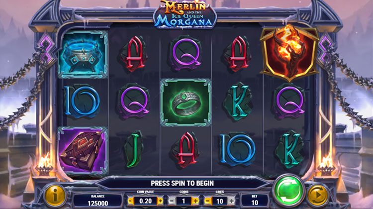 Merlin and the Ice Queen Morgana online slot