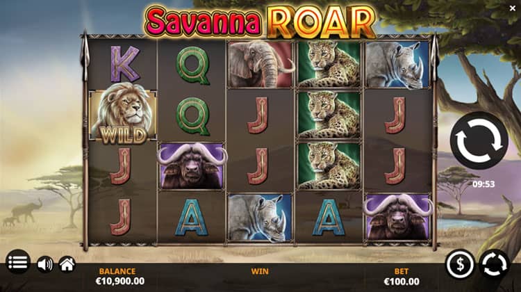 Savanna Roar online slot Yggdrasil