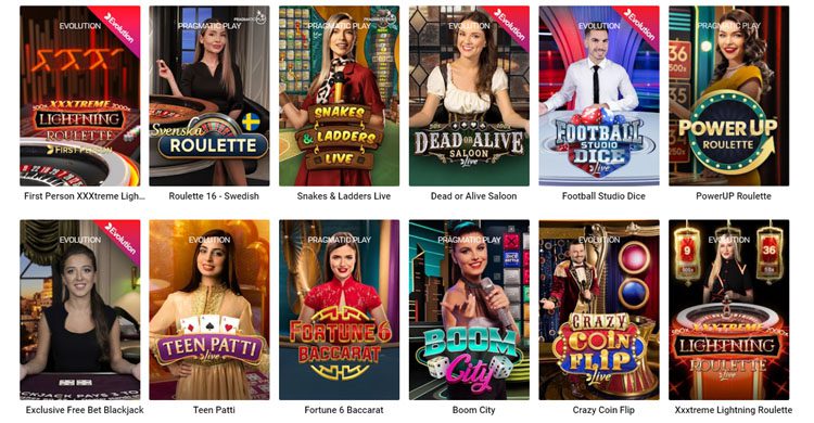 Thrills casino live casino spellen