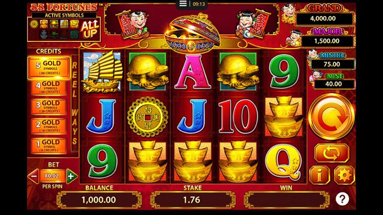 88 Fortunes online gokkast