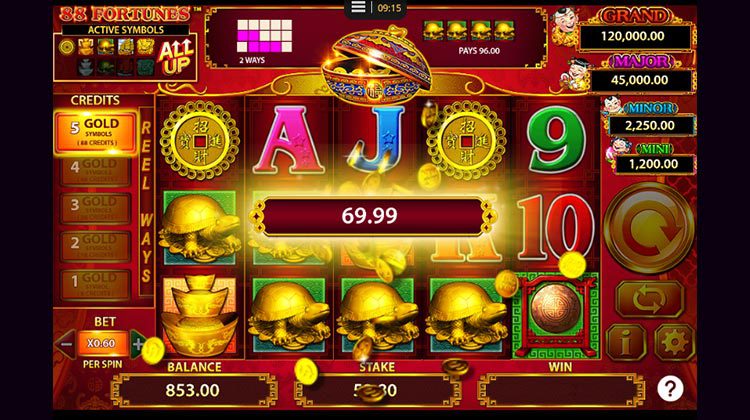 88 Fortunes voor echt geld spelen