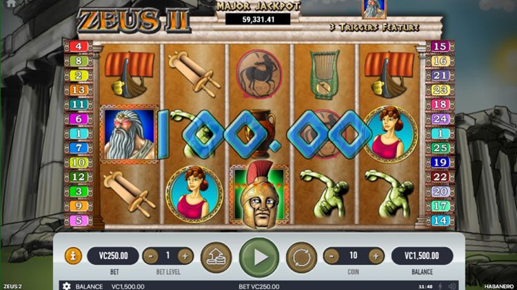 Zeus II voor echt geld spelen