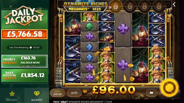 Dynamite Riches Megaways voor echt geld spelen