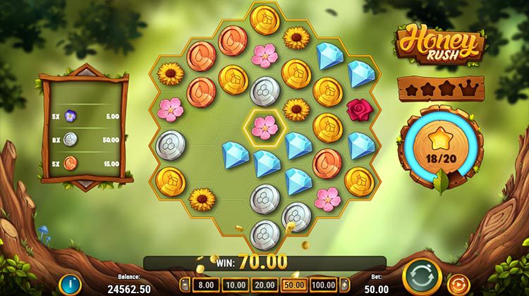 Honey Rush Online Slot voor echt geld spelen