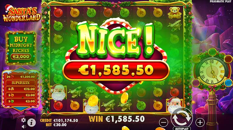 Santa´s Wonderland gokkast voor echt geld spelen