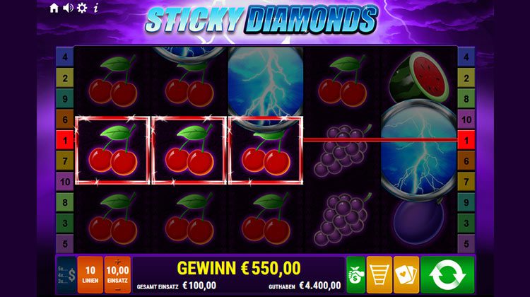 Sticky Diamonds voor echt geld spelen