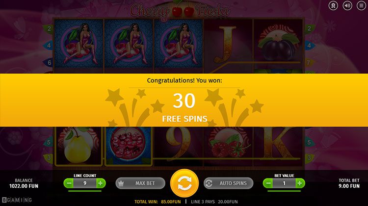 Cherry Fiesta voor echt geld spelen