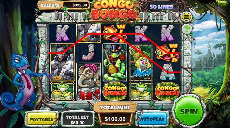 Congo Bongo Online Gokkast voor echt geld spelen