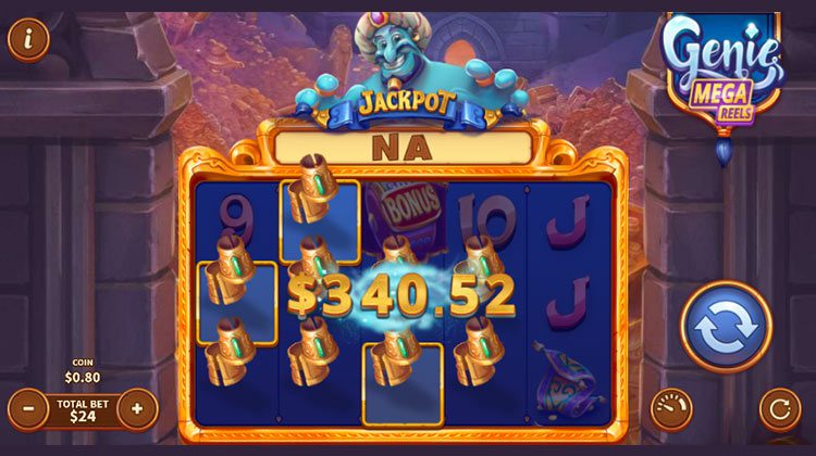 Genie Mega Reels Gokkast voor echt geld spelen