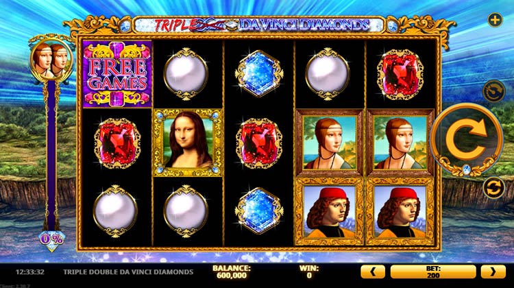 Triple Double Da Vinci Diamonds Online Slot