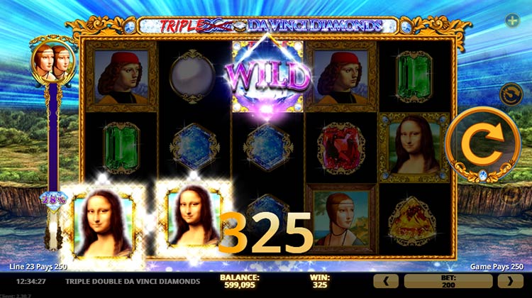 Triple Double Da Vinci Diamonds online gokkast voor echt geld spelen