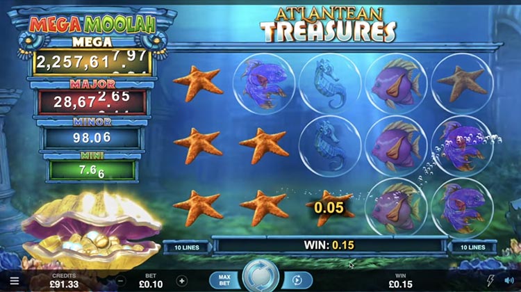 Atlantean Treasures Mega Moolah slot
