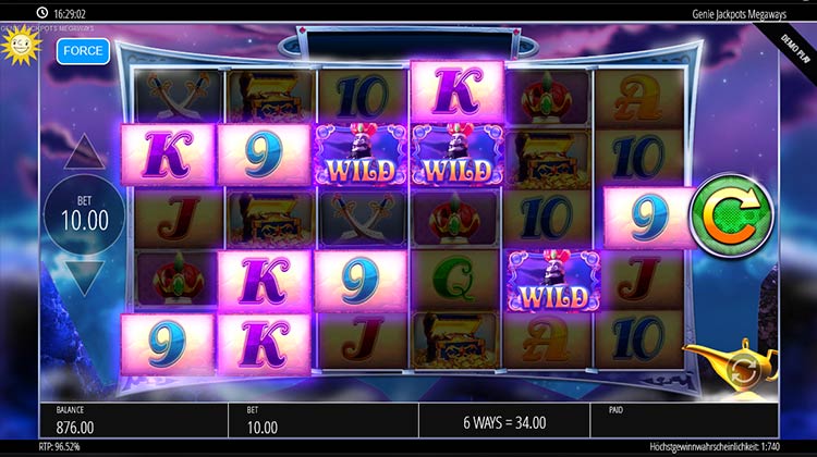 Genie Jackpots Megaways voor echt geld spelen