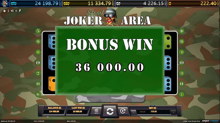 Joker Area voor echt geld spelen