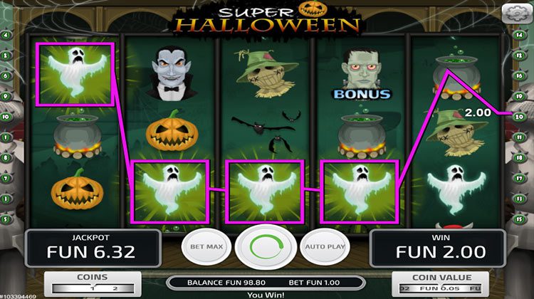 Super Halloween voor echt geld spelen