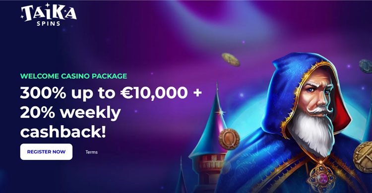 Taika Spins casino welkomsbonus