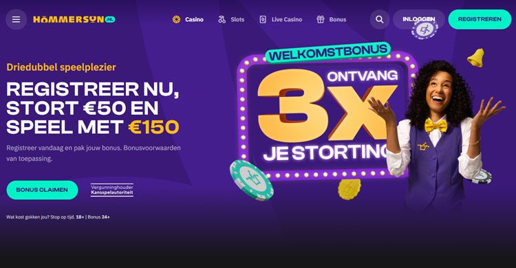 Hommerson welkomstbonus