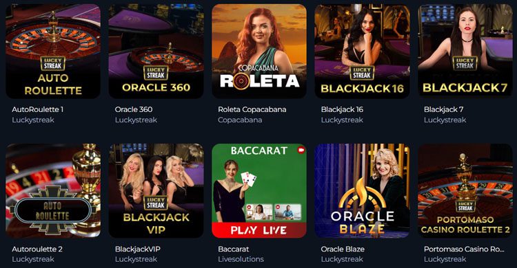 Winorio live casino