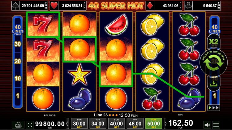 40 super hot voor echt geld spelen
