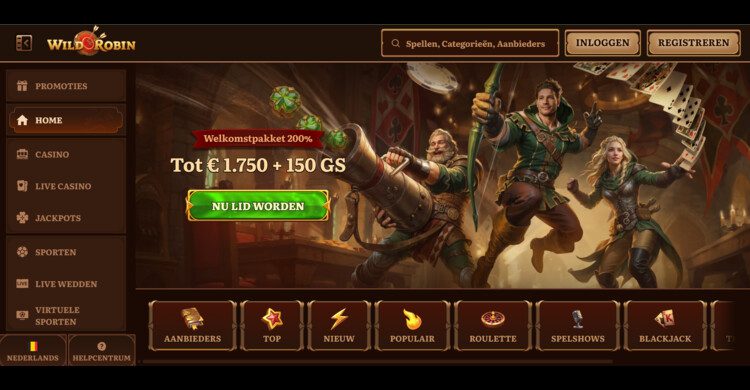 Wild Robin online casino buitenland